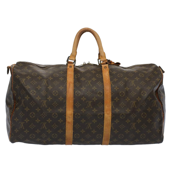 LOUIS VUITTON Monogram Keepall Bandouliere 55 Boston Bag M41414 LV Auth 58561 - Picture 3 of 16